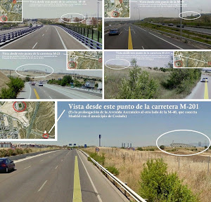 ** Vistas estadio desde carreteras de la zona