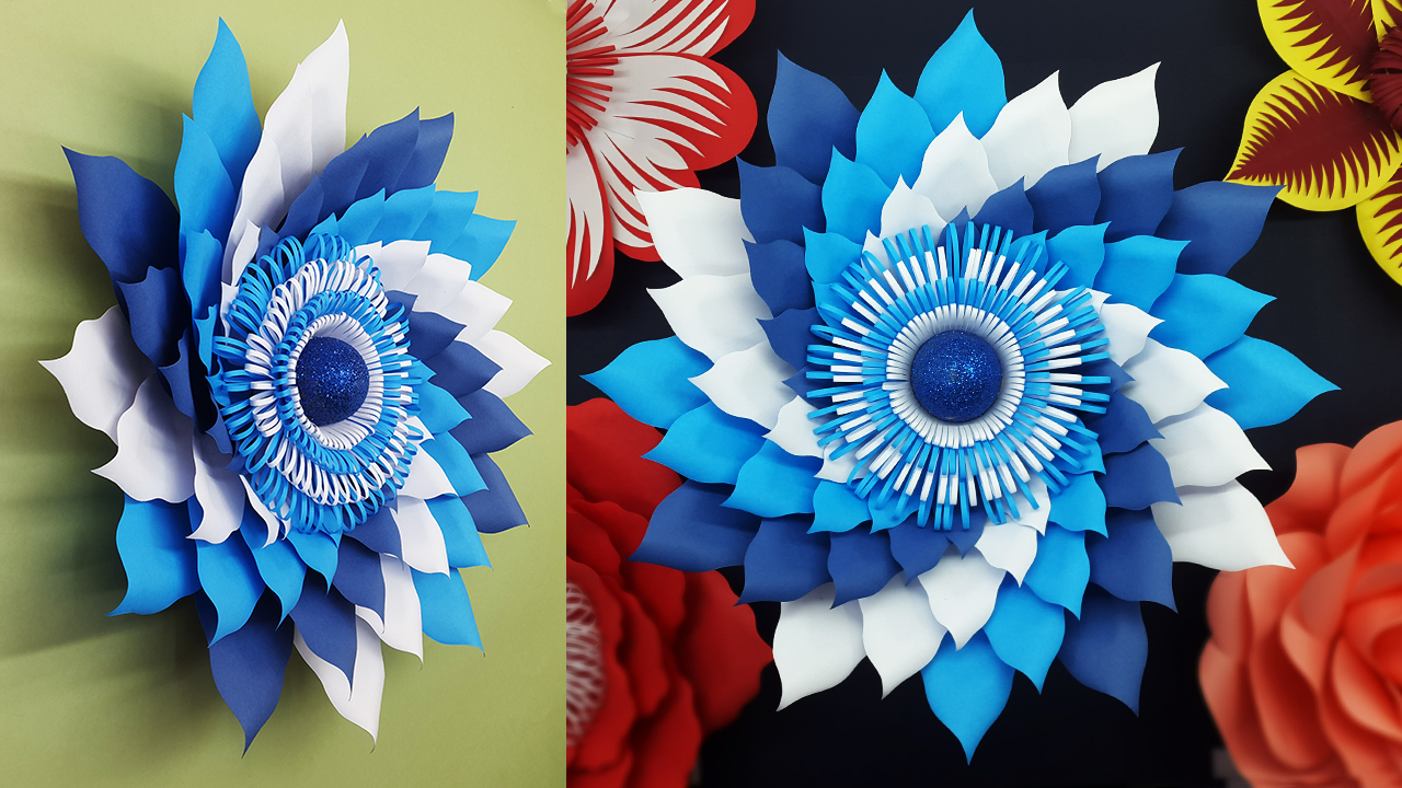 Colors Paper: DIY-Paper Flowers Wall Decorations | Paper Flower