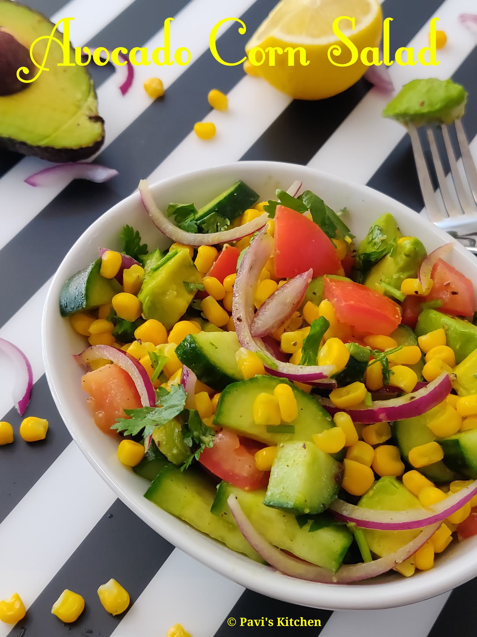 Avocado salad recipe Indian avocado salad Butter fruit salad recipe