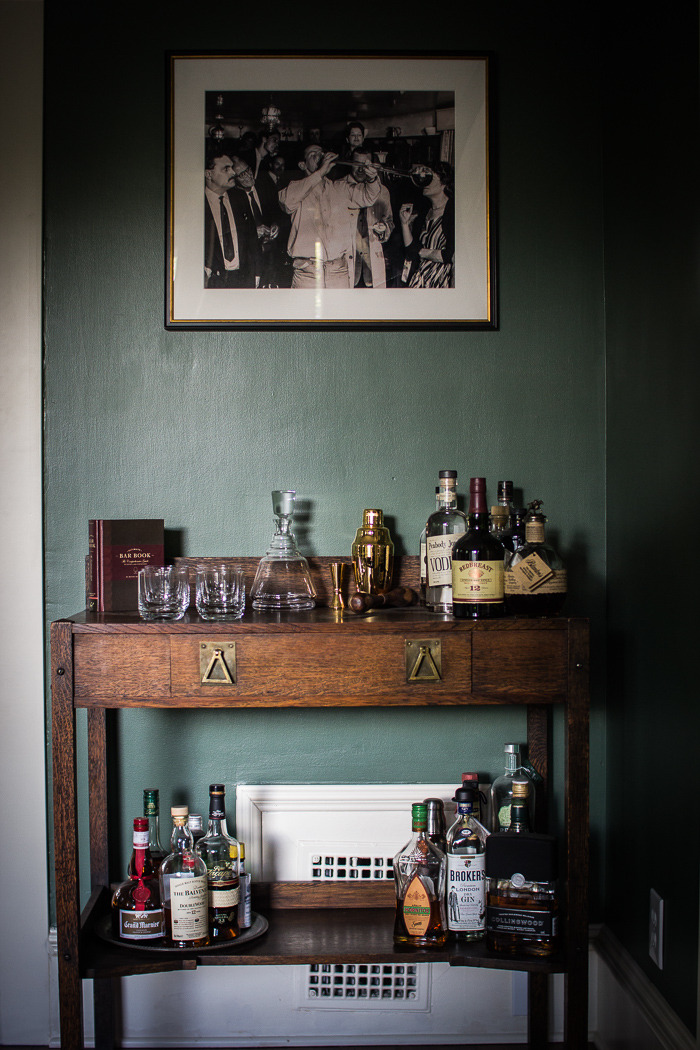 Bar Cart Inspiration Organized Mess