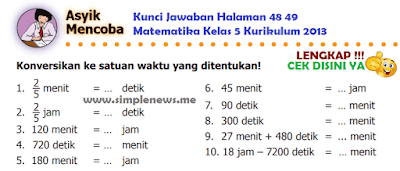 Kunci Jawaban Halaman 48 49 Matematika Kelas 5 Kurikulum 2013 www.simplenews.me