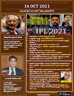 Daily Malayalam Current Affairs 16 Oct 2021