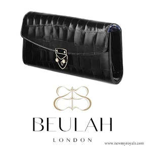 Kate Middleton carried Beulah London Aspinal Blue Heart Clutch