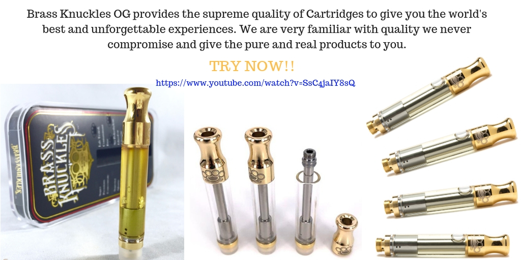 Brassknuckles Vape Brass Knuckles OG Fire grams and Oil Cartridges