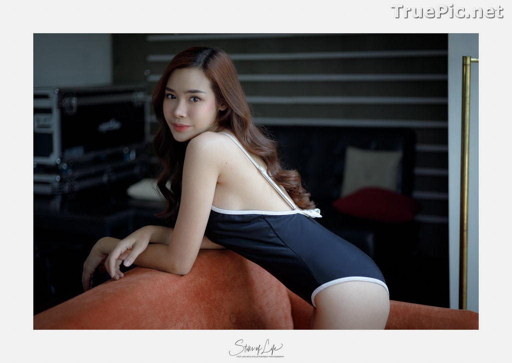 Image Thailand Model - Wisansaya Pakasupakul - White Lingerie and Black Monokini - TruePic.net - Picture-37