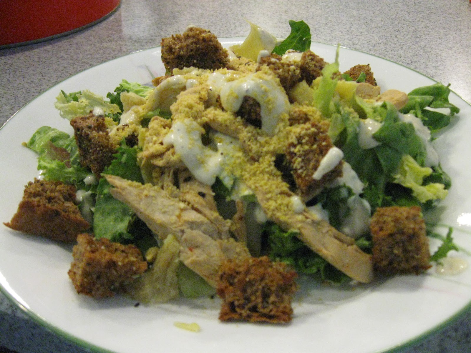 It's a good thing I like Hummus Fancy Vegan Caesar Salad