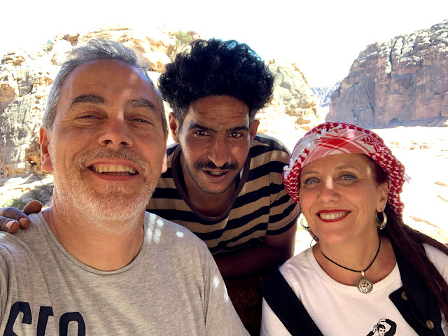 Retrato con Jordano simpatico. Petra. Petra_Guia_Jordania