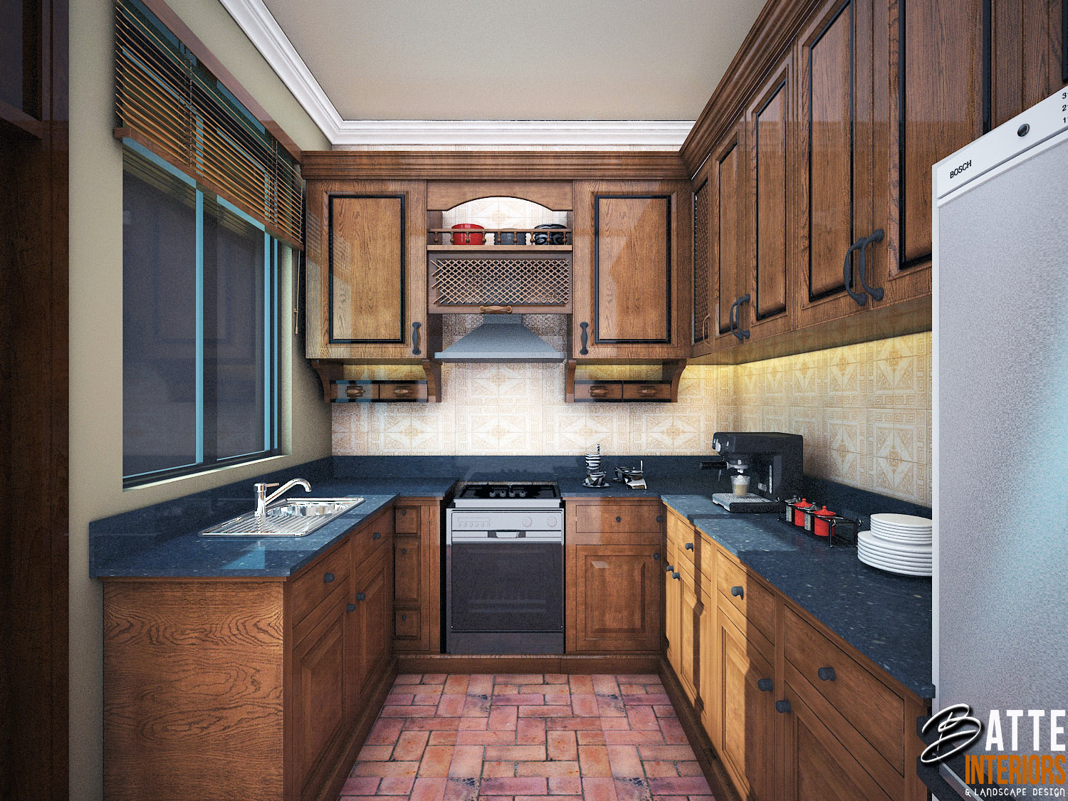 INTERIOR DESIGN UGANDA TRADITIONAL SOLID WOOD SMALL KITCHEN DESIGN BY