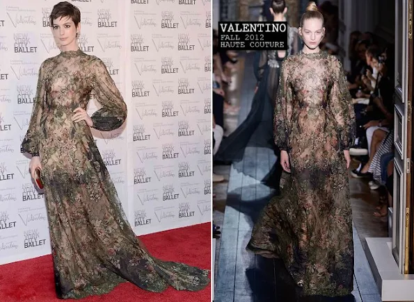 Anne Hathaway wore Valentino gown from the Fall 2012 Couture collection
