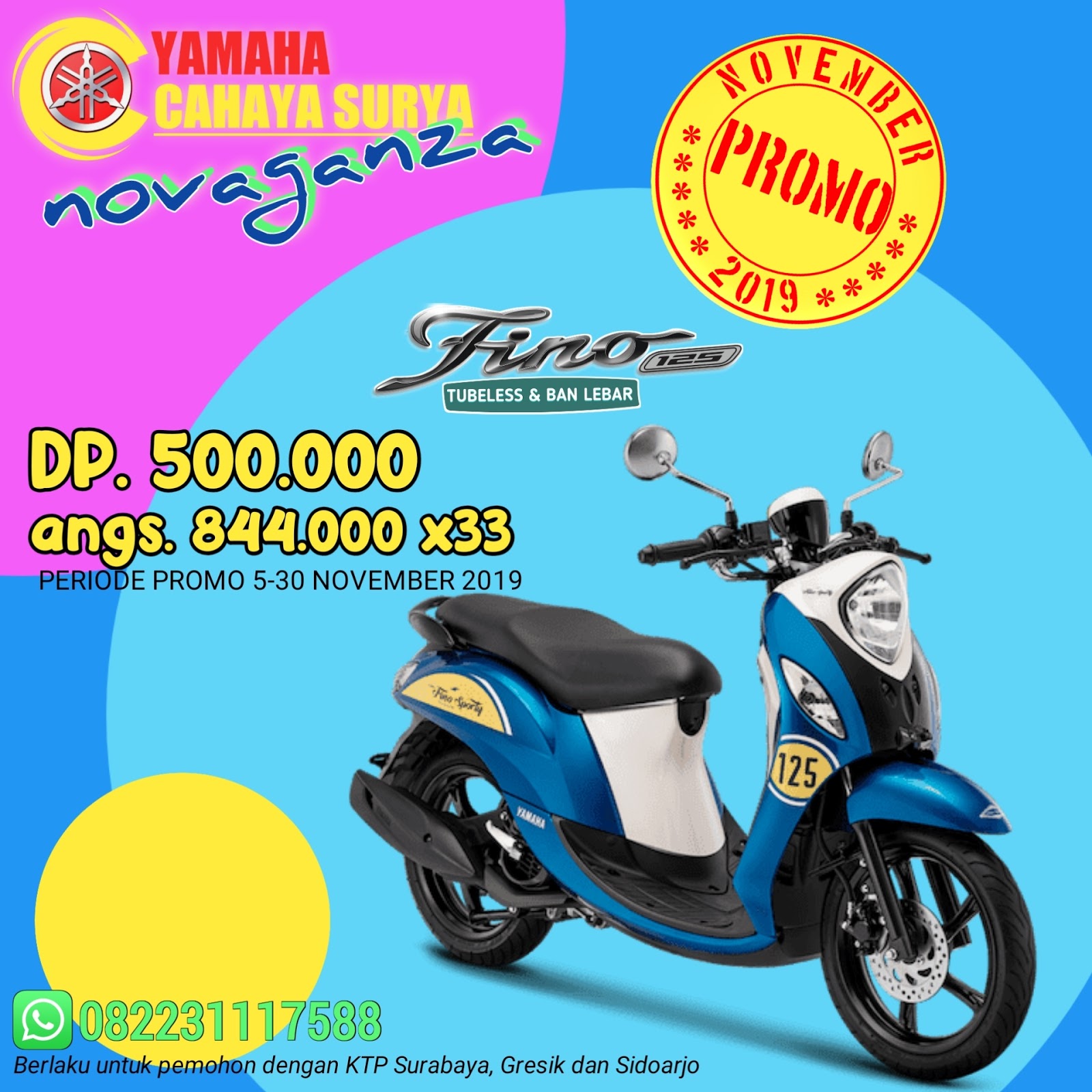 Kredit Yamaha Murah Surabaya Promo Fino 125 November 2019