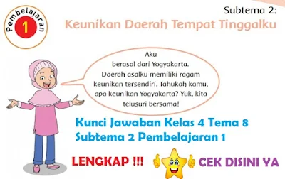 Kunci Jawaban Kelas 4 Tema 8 Subtema 2 Pembelajaran 1 www.simplenews.me