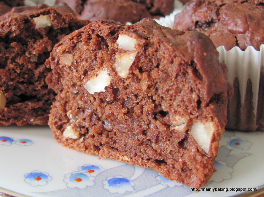 Mainly Baking Chocolate Brownie Muffins Baking Mad