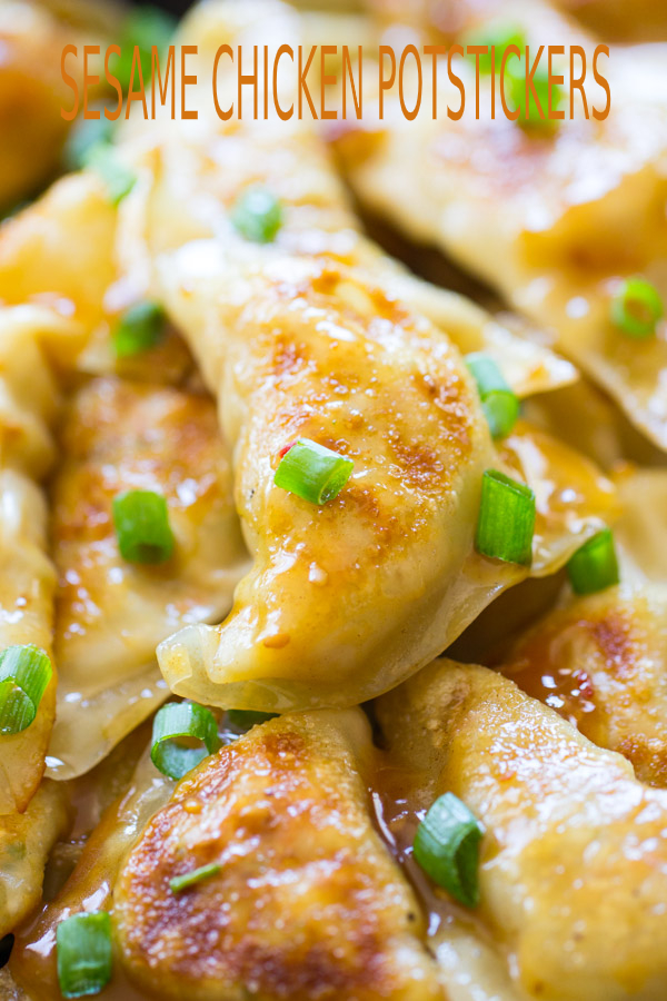 SESAME CHICKEN POTSTICKERS happy cook