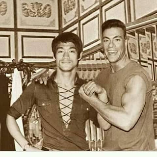 Bruce Lee and Jean Claude Van Damme