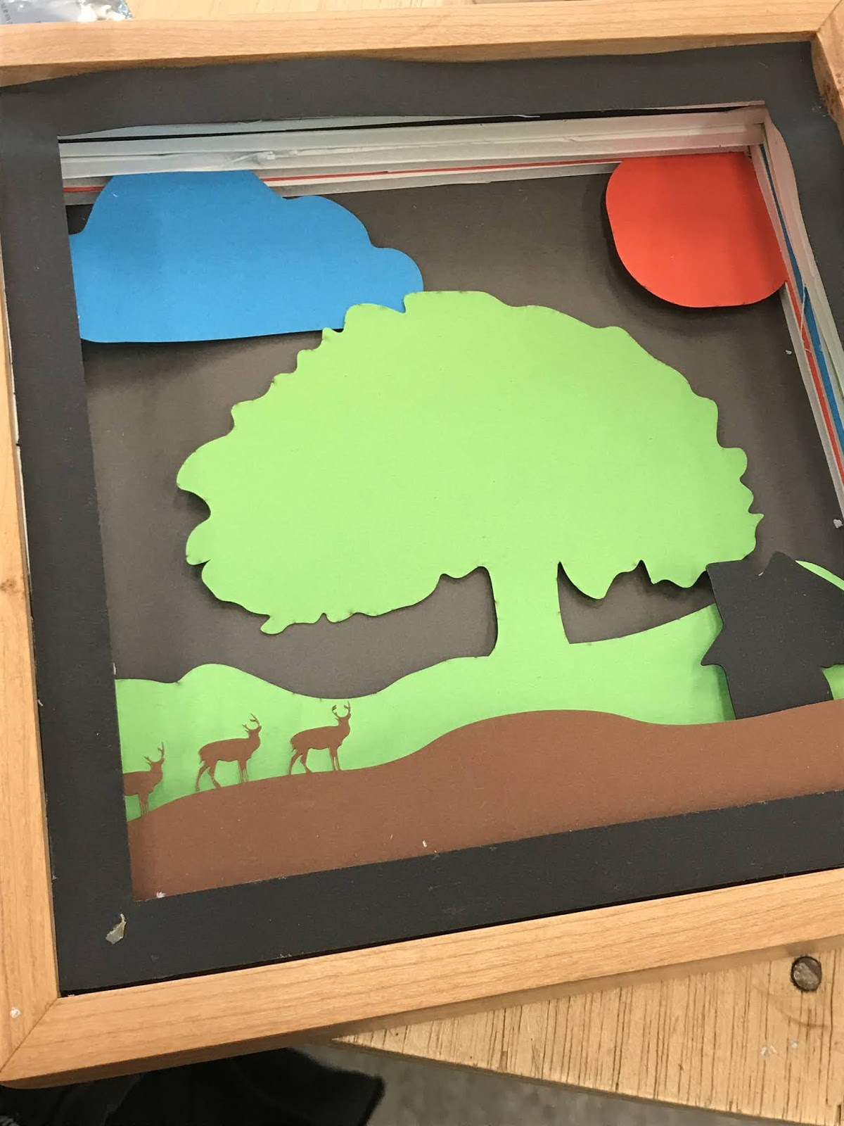 Shadow Boxes & Dioramas JTerm Blogs Day 9 Finish shadow box and