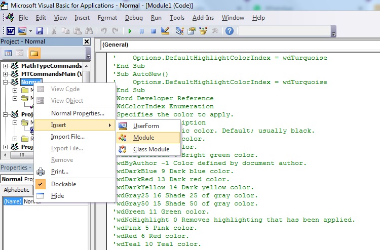Macro For Highlighting Tracked Changes