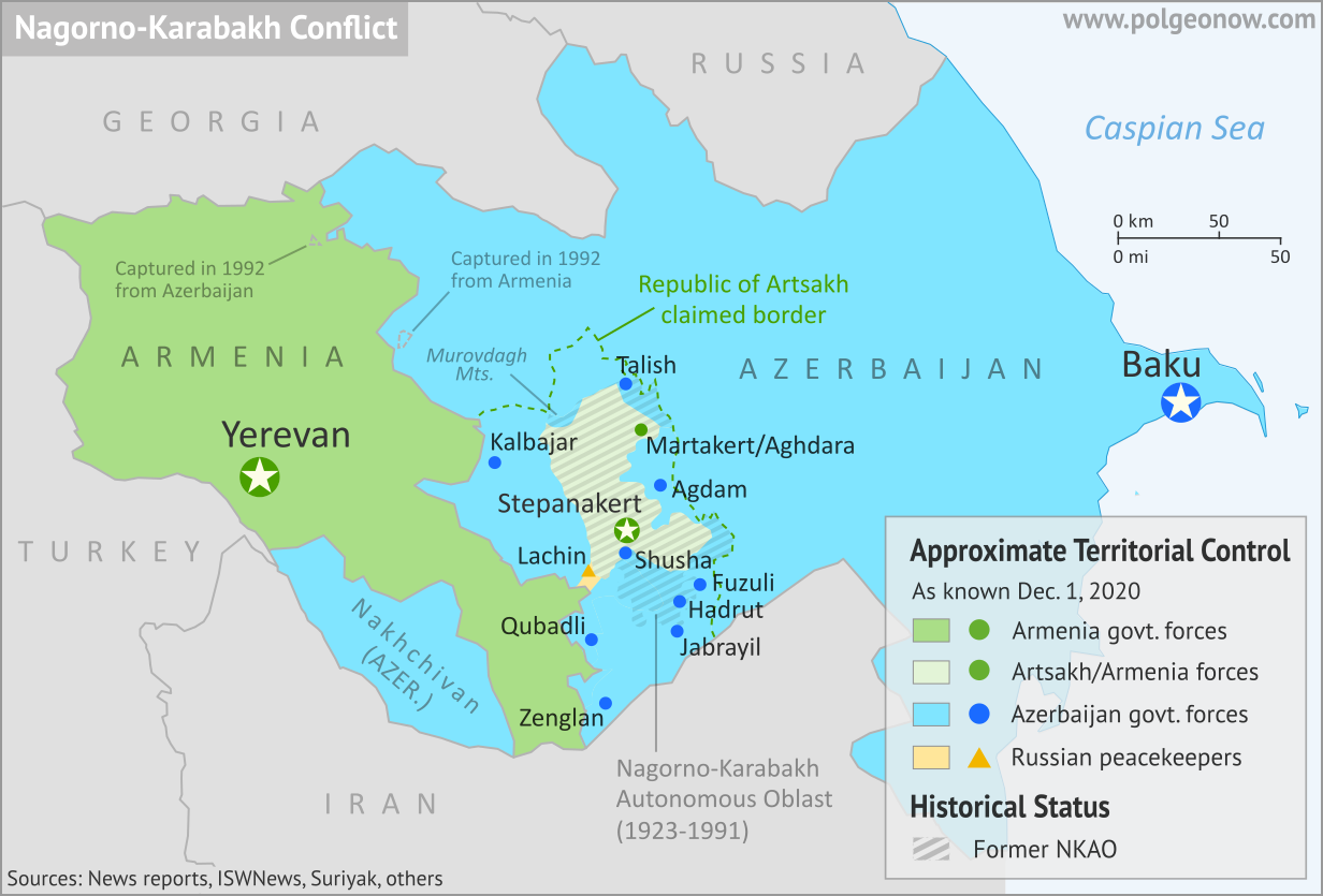 Nagorno-Karabakh Control Map & Timeline: Artsakh Withdrawals - December 1,  2020 - Political Geography Now