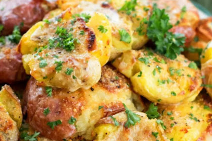 PARMESAN SMASHED POTATOES RECIPES