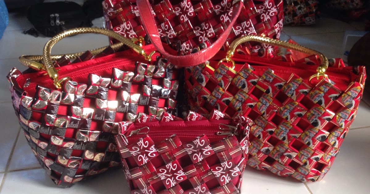 Cara Membuat Tas dari Bungkus Kopi Kapal Api dengan Gambar