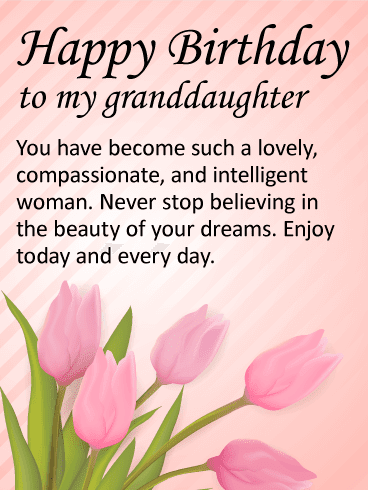 Birthday Wishes for Granddaughter
