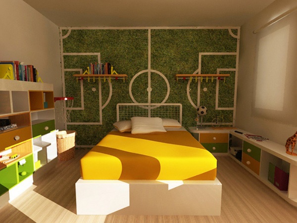 DECORACIÓN DE DORMITORIOS TEMÁTICA FÚTBOL : Decoración del Hogar