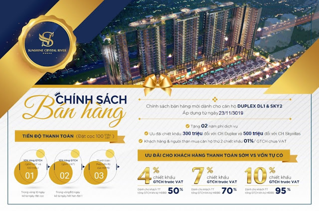 Dự án Sunshine Crystal River Sky Villas Ciputra Phú Thượng Tây Hồ