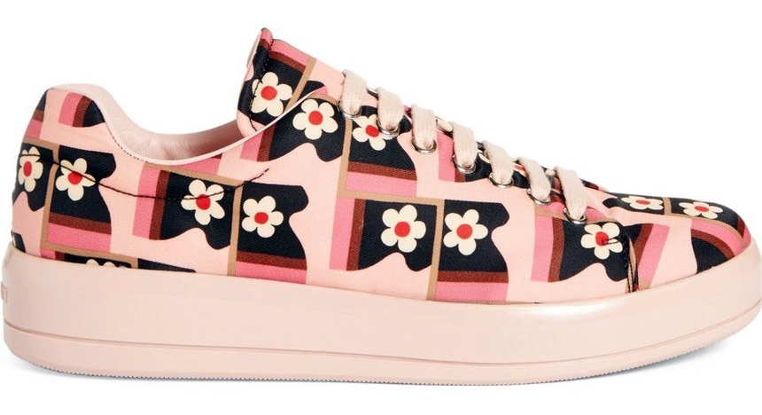 prada floral sneakers