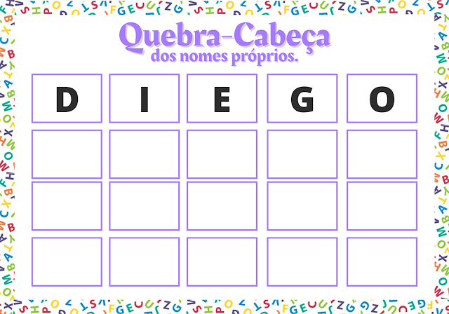 Lesson Plan Recognizing The Letters Of One'S Own Name According To The Bncc Atividade e plano de aula para reconhecendo as letras do próprio nome