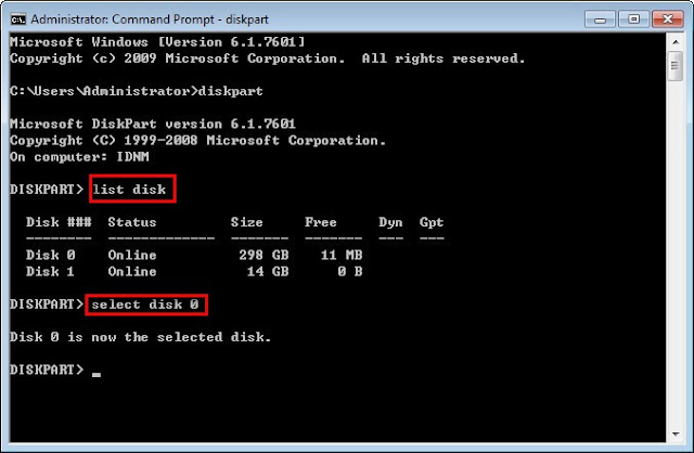 Disk Part Disk Part
