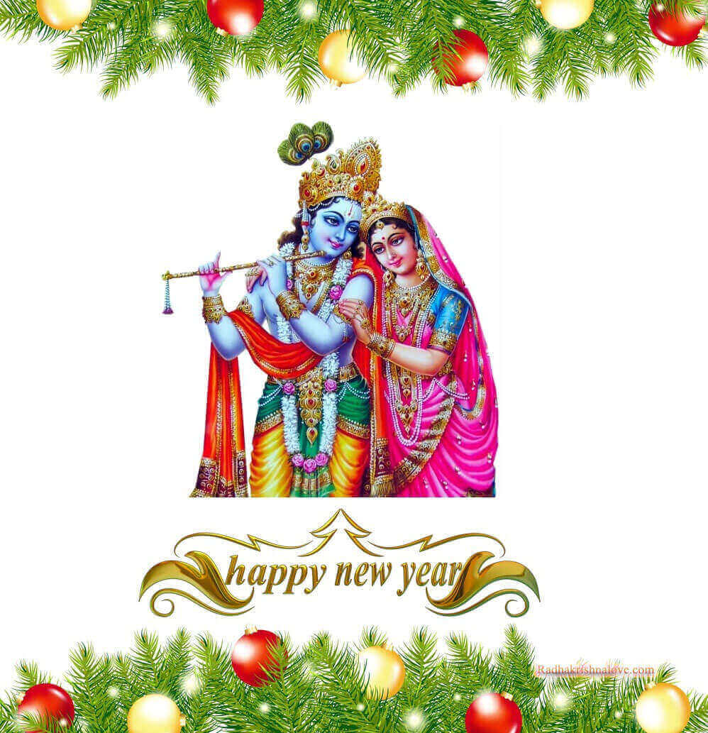 Radha Krishna Happy New Year Images 2023 | Radha Krishna Love