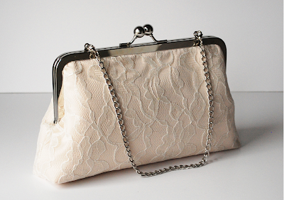 lace overlay clutch purse