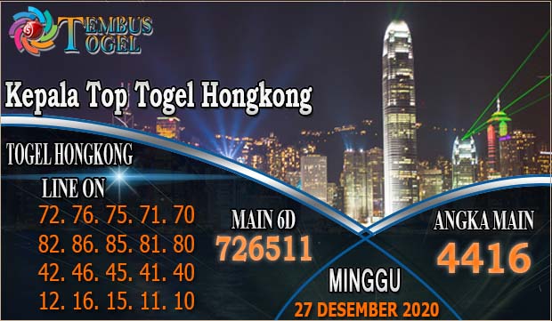 Kepala Top Togel Hongkong Hari Minggu 27 Desember 2020