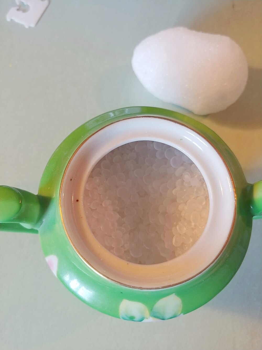 Upcycled Sugar Bowl Pincushion 7 Days of Thrift Shop Flips Little Vintage Cottage