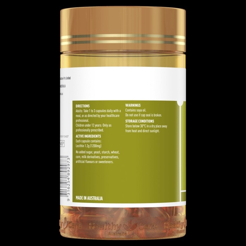 Healthy care Super Lecithin 1200mg 100v (05/24)