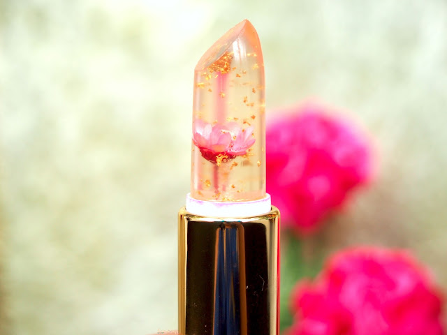 Kailijumei lipstick is a gorgeous looking lipstick. Only pink shade. It is moisturizing, soft, smooth and lightweight. It also long lasting. The packaging is innovative with a click at the top of the case.  