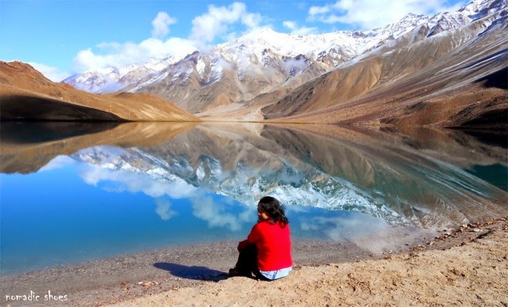 Chandra Taal – Lake of the Moon in the Himalayas, India Chandra Taal – Lake of the Moon in the Himalayas, India