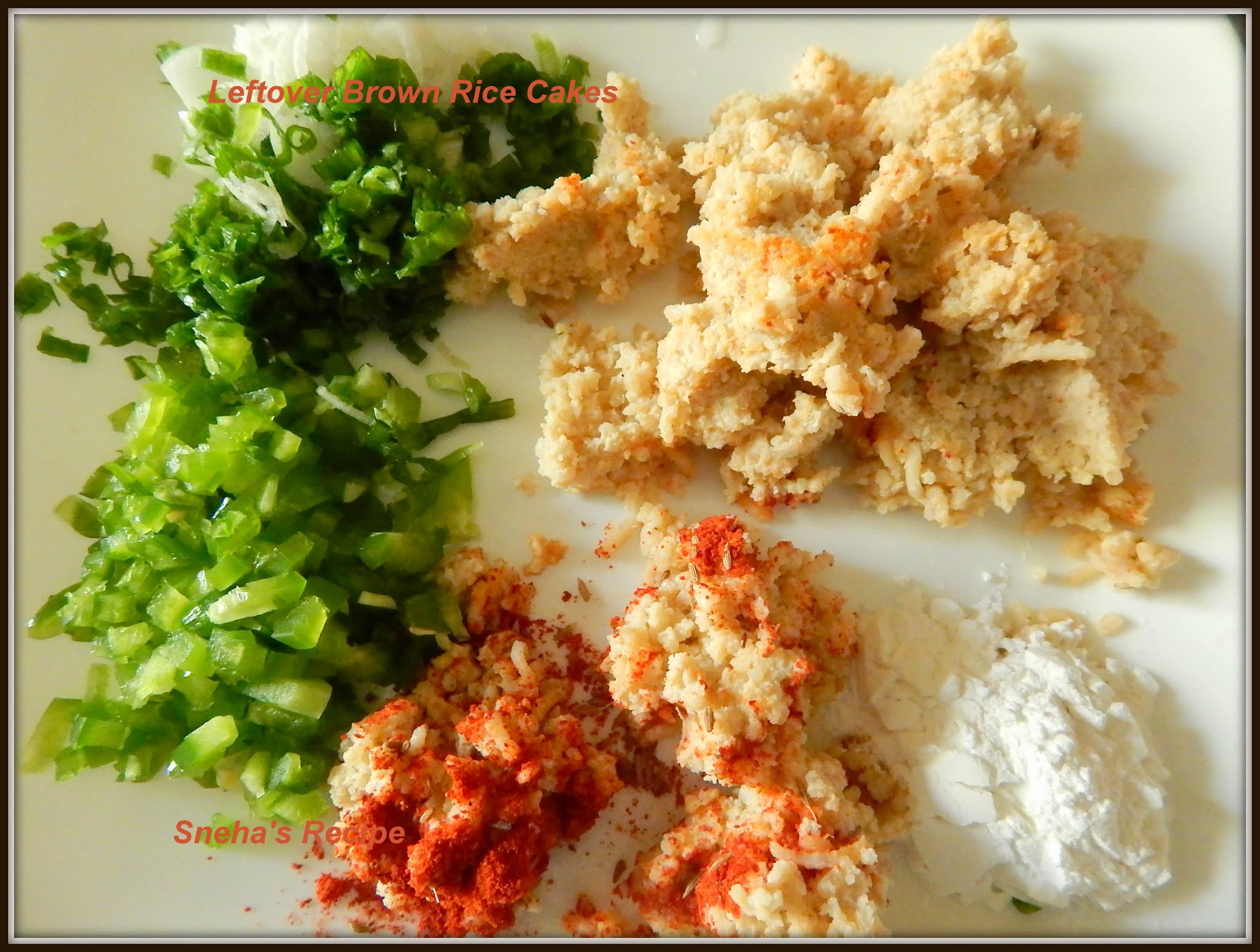 Leftover Brown Rice Cakes#SundayFunday - Sneha's Recipe