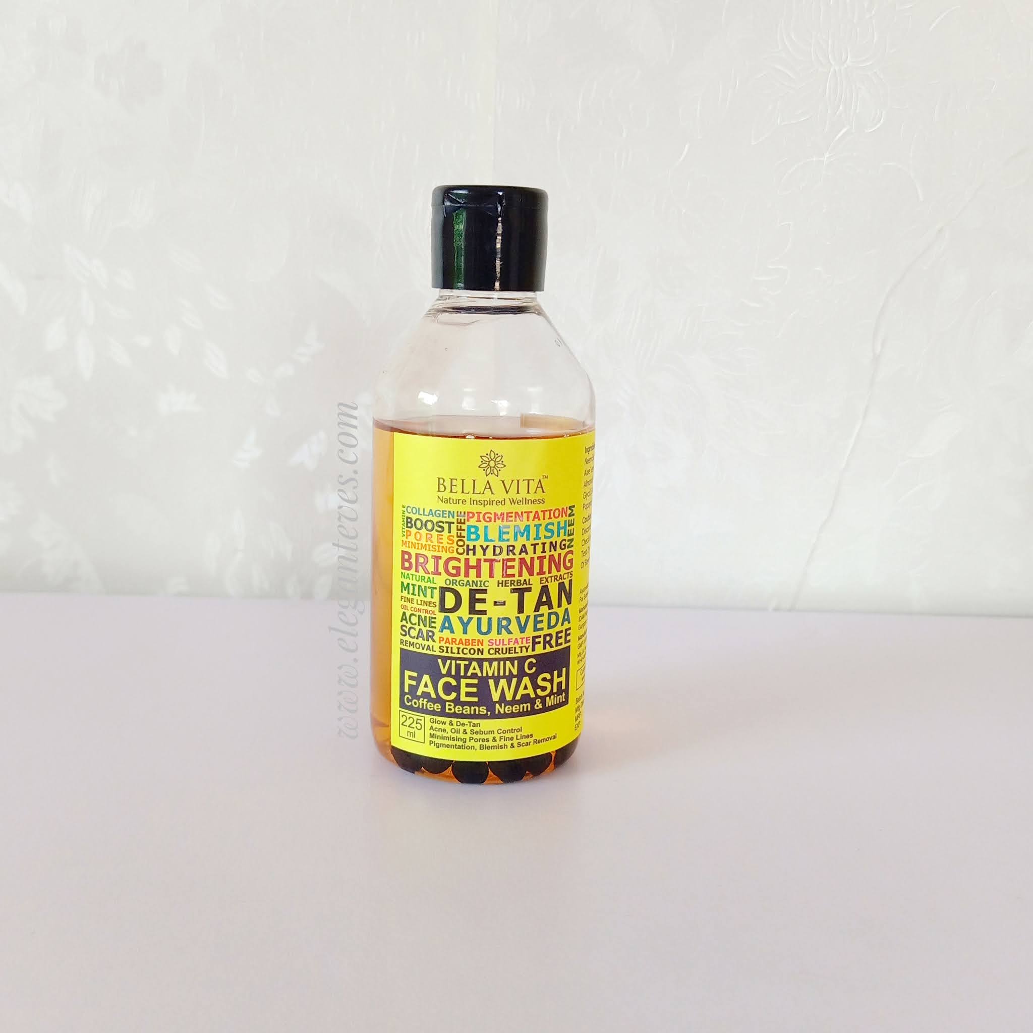 bella vita organic c glow face wash