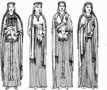 i love historical clothing: 12th century women's wardrobe