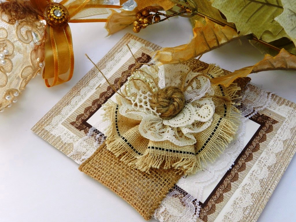 Burlap and lace wedding invitation ideas ~ Art Craft Gift Ideas