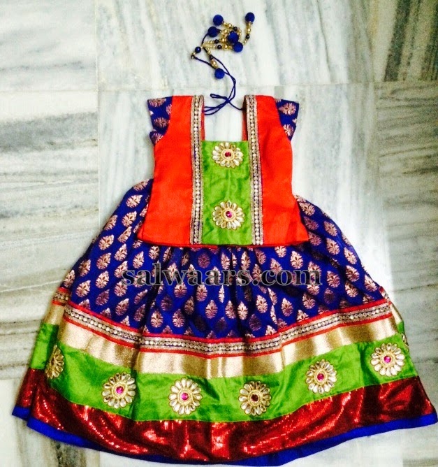 Benaras Maggam Work Lehenga - Indian Dresses