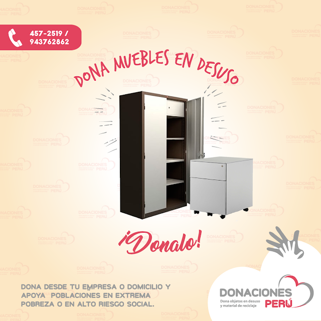 Dona muebles - Recicla muebles - Donalo - Donaciones Perú - Dona muebles de hogar