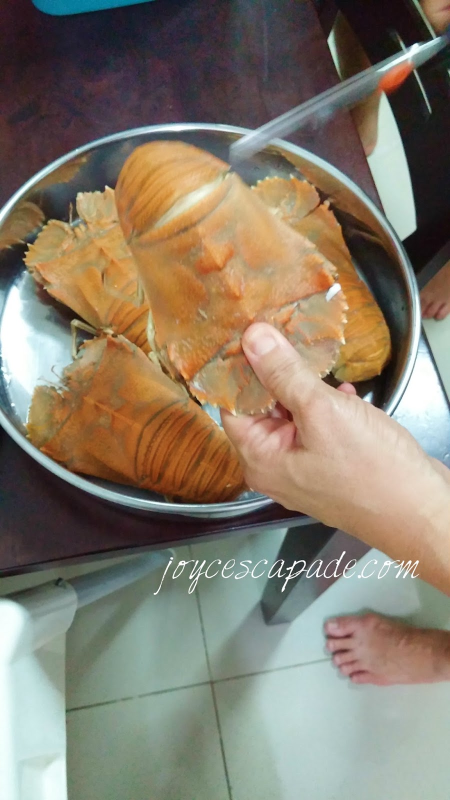 How to eat slipper lobsters (udang ketak)? Joy 'N' Escapade