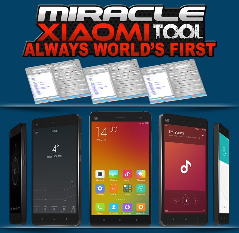 GSM REPAIR Miracle Xiaomi Tool v 1.56 Cracked Free, Redmi frp, Mi