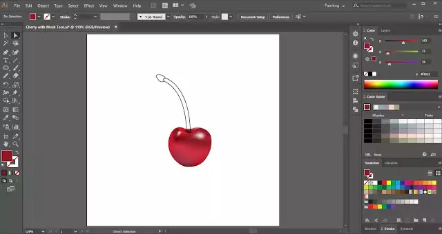 Gradient Mesh Tool in Adobe Illustrator Gradient Mesh Tool in Adobe Illustrator