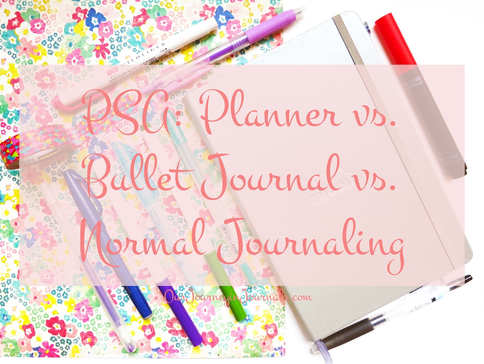 Our Journey in Journals PSA Planner vs. Bullet Journal vs. Normal