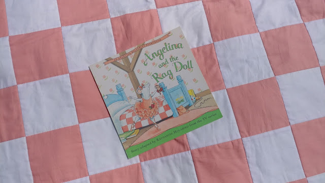 Patchwork quilt from Angelina and the Rag Doll book