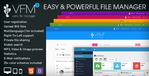 Veno File Manager v3.7.4 nulled  - host and share files