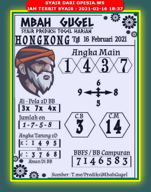 1 New Message Kode Syair Hongkong 16 Februari 2021 Forum Syair Togel Hongkong Singapura Sydney