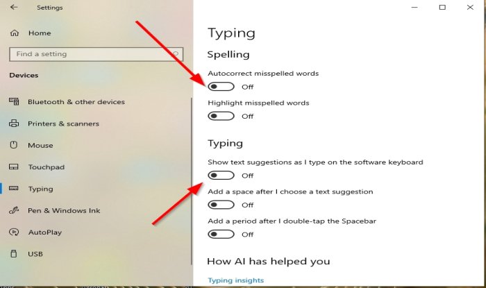 Schakel Autocorrectie of Spellingcontrole uit in de Windows 10 Mail-app